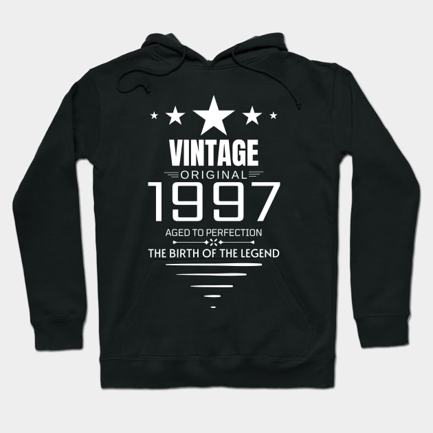 Vintage 1997 - Birthday Gift Hoodie by Fluen